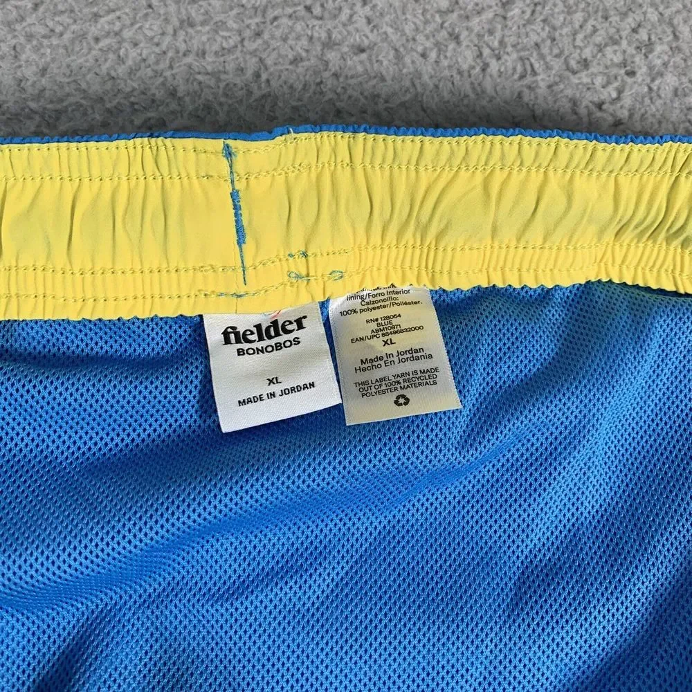 Bonobos Board Shorts Mens XL Fielder Blue Shorts Mesh Lined Drawstring‎ Summer